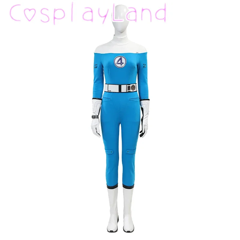 Fantastic 4 Cosplay Costume Invisible Woman Suit Blue Jumpsuit Belt Outfits Boots Fantastic Halloween Comic Con Custom Size
Fantastic 4 Cosplay Costume Invisible Woman Suit Blue Jumpsuit Belt Outfits Boots Fantastic Halloween Comic Con Custom Size