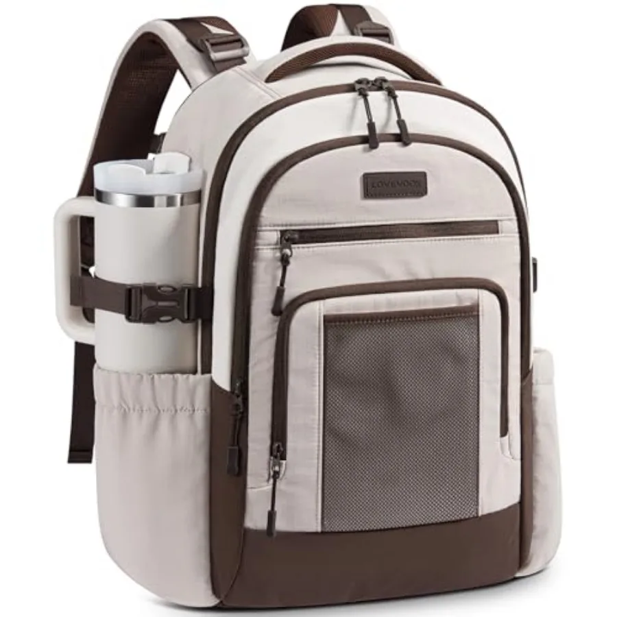 Laptop Backpack for Women with Large Cup Holder, Work Computer Bag with Chest Buckle Back Pad Shoulder Buckle, Waterproof Buses
Laptop Backpack for Women with Large Cup Holder, Work Computer Bag with Chest Buckle Back Pad Shoulder Buckle, Waterproof Buses