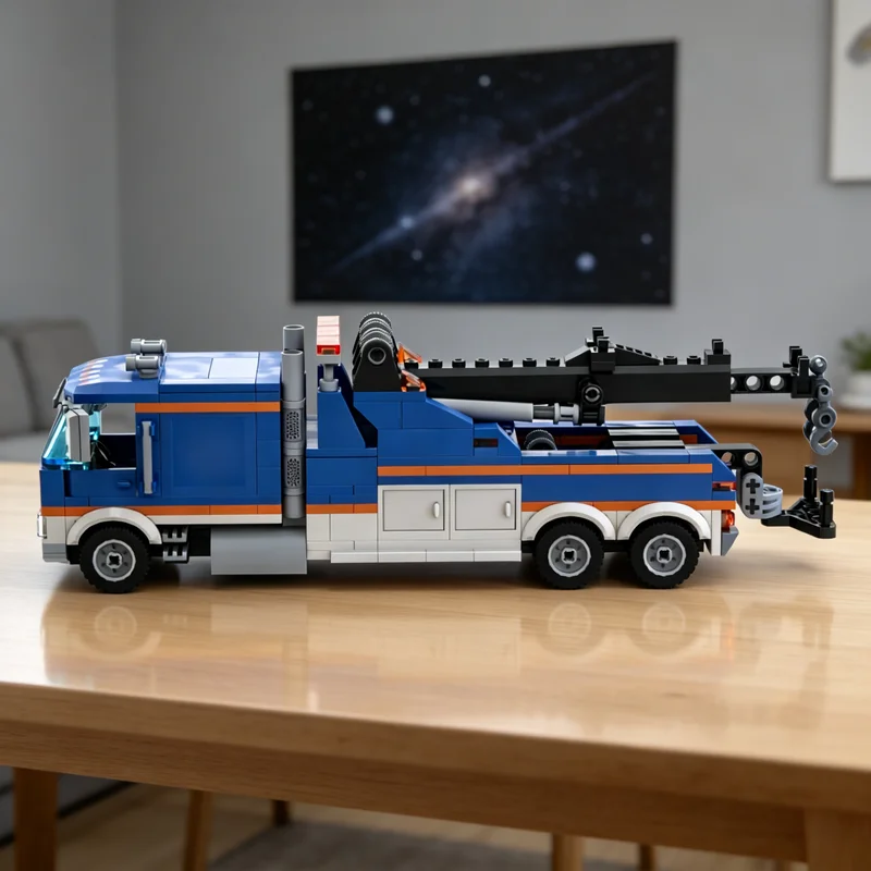 337 деталей MOC: Модель эвакуатора с кабиной, городской транспорт, конструктор, рождественский подарок, игрушка, креативная идея для самостоятельной сборки, кирпичики для детей
337 деталей MOC: Модель эвакуатора с кабиной, городской транспорт, конструктор, рождественский подарок, игрушка, креативная идея для самостоятельной сборки, кирпичики для детей