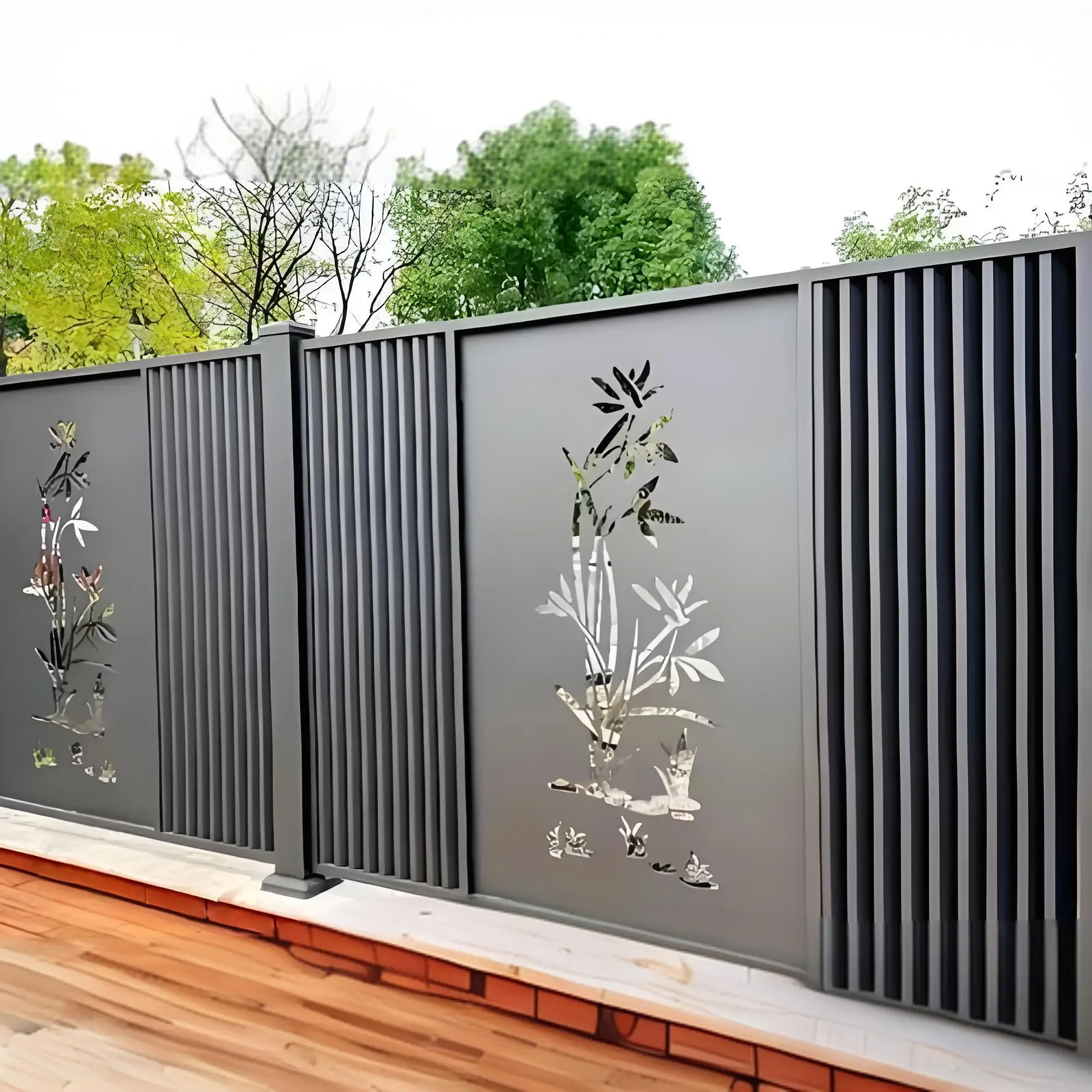 Aluminum metal tubular outdoor garden board aluminum garden modern house fence board
Aluminum metal tubular outdoor garden board aluminum garden modern house fence board