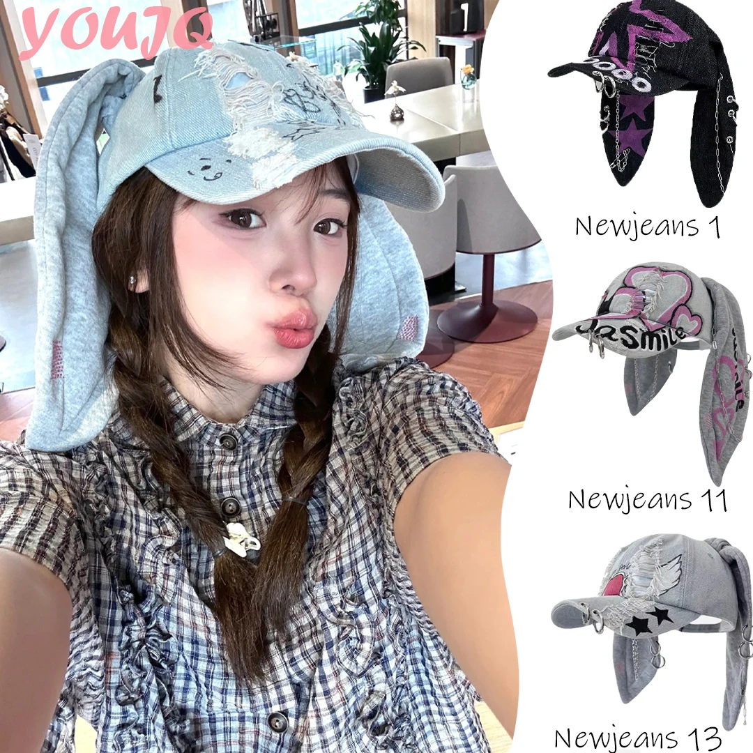 Washed Denim Rabbit Ear Baseball Cap - Hip-hop, Dancer's Choice with Graffiti, Hong Kong Style
Washed Denim Rabbit Ear Baseball Cap - Hip-hop, Dancer's Choice with Graffiti, Hong Kong Style