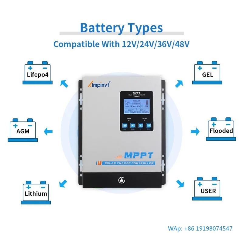 80A MPPT Solar Charge Controller 12V 24V 36V 48V Auto Modular Battery Charger
80A MPPT Solar Charge Controller 12V 24V 36V 48V Auto Modular Battery Charger