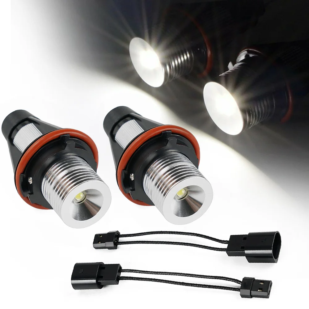 For BMW E53 E60 E61 E87 04-06, for BMW E39 01-03 E83 02-08, for BMW 630Ci 645Ci 650i M6 2pcs 10W LED Angel Eyes Marker Bulbs 12V
For BMW E53 E60 E61 E87 04-06, for BMW E39 01-03 E83 02-08, for BMW 630Ci 645Ci 650i M6 2pcs 10W LED Angel Eyes Marker Bulbs 12V