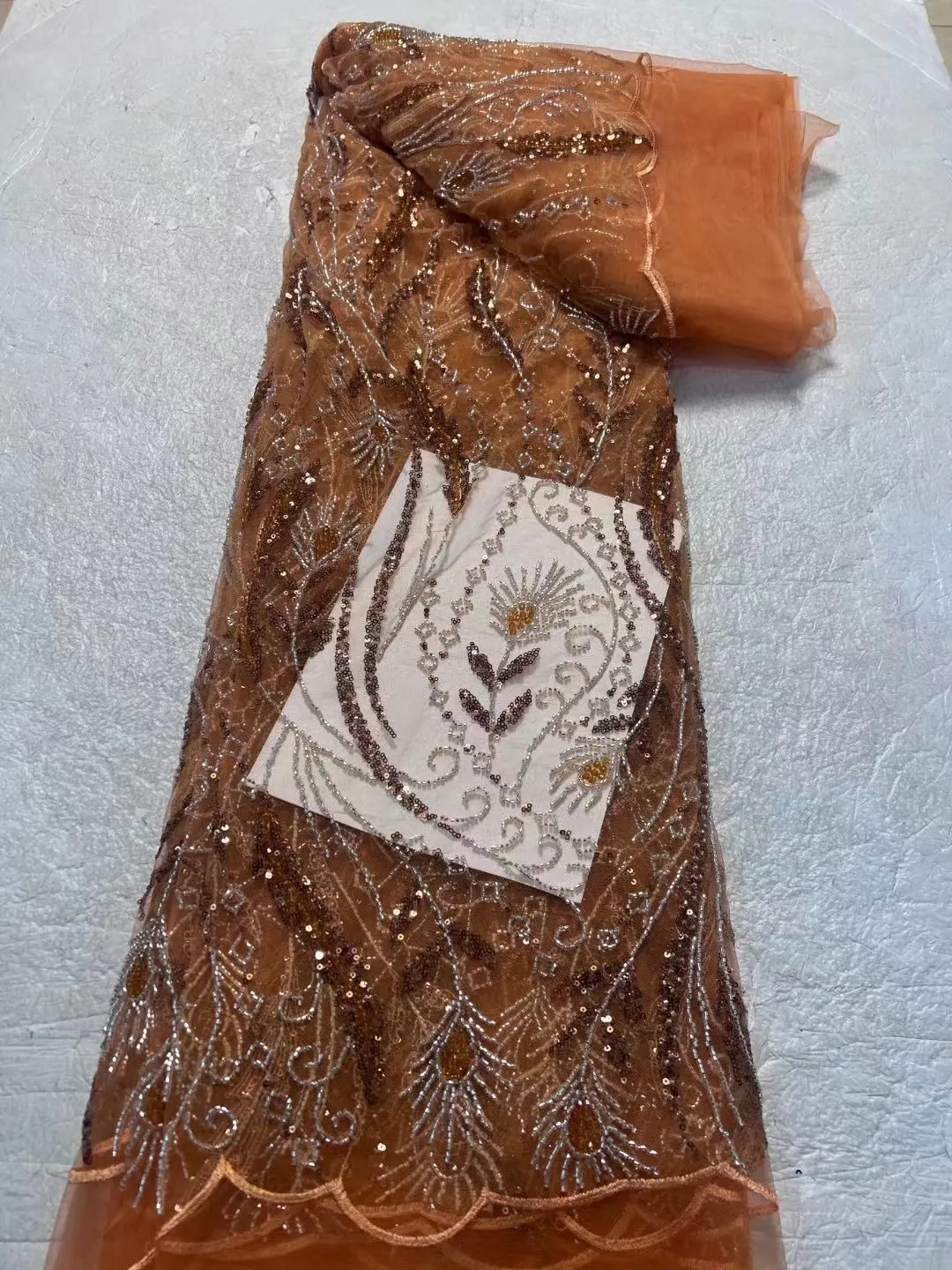 African Lace Fabric 2024 Soft High Quality Sequin beads Lace French Nigerian Lace Tulle Mesh Fabric For Wedding Sewing
African Lace Fabric 2024 Soft High Quality Sequin beads Lace French Nigerian Lace Tulle Mesh Fabric For Wedding Sewing