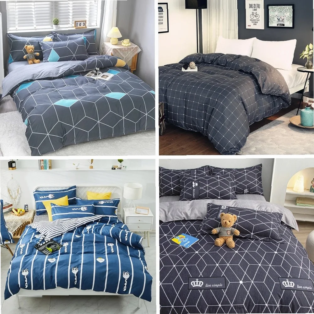 Fall Simple plaid Style Duvet Cover 220x240 Quilt Cover 1PCS Comforter Covers for double twin queen king bed size Plaid bedding
Fall Simple plaid Style Duvet Cover 220x240 Quilt Cover 1PCS Comforter Covers for double twin queen king bed size Plaid bedding