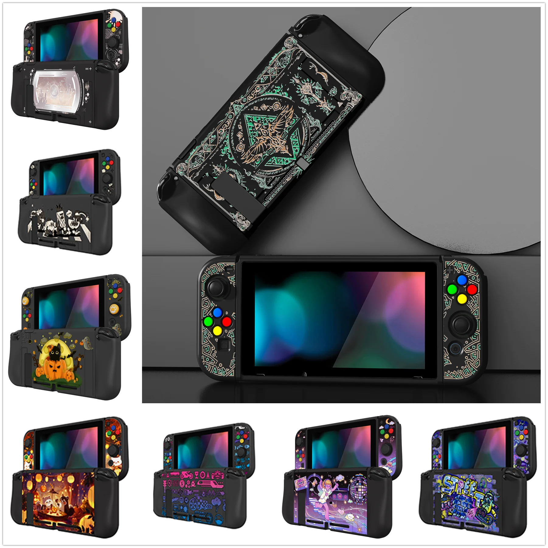 PlayVital ZealProtect Protective Soft Case Cover for Nintendo Switch with Glass Screen Protector & Thumb Grips
PlayVital ZealProtect Protective Soft Case Cover for Nintendo Switch with Glass Screen Protector & Thumb Grips