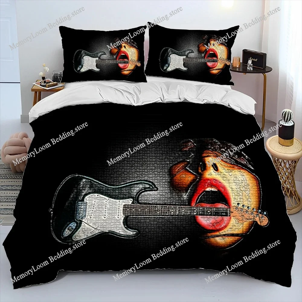 3D Classical Guitar Electric Guitar Comforter Bedding Set,Duvet Cover Bed Set Quilt Cover Pillowcase,King Queen Size Bedding Set
3D Classical Guitar Electric Guitar Comforter Bedding Set,Duvet Cover Bed Set Quilt Cover Pillowcase,King Queen Size Bedding Set