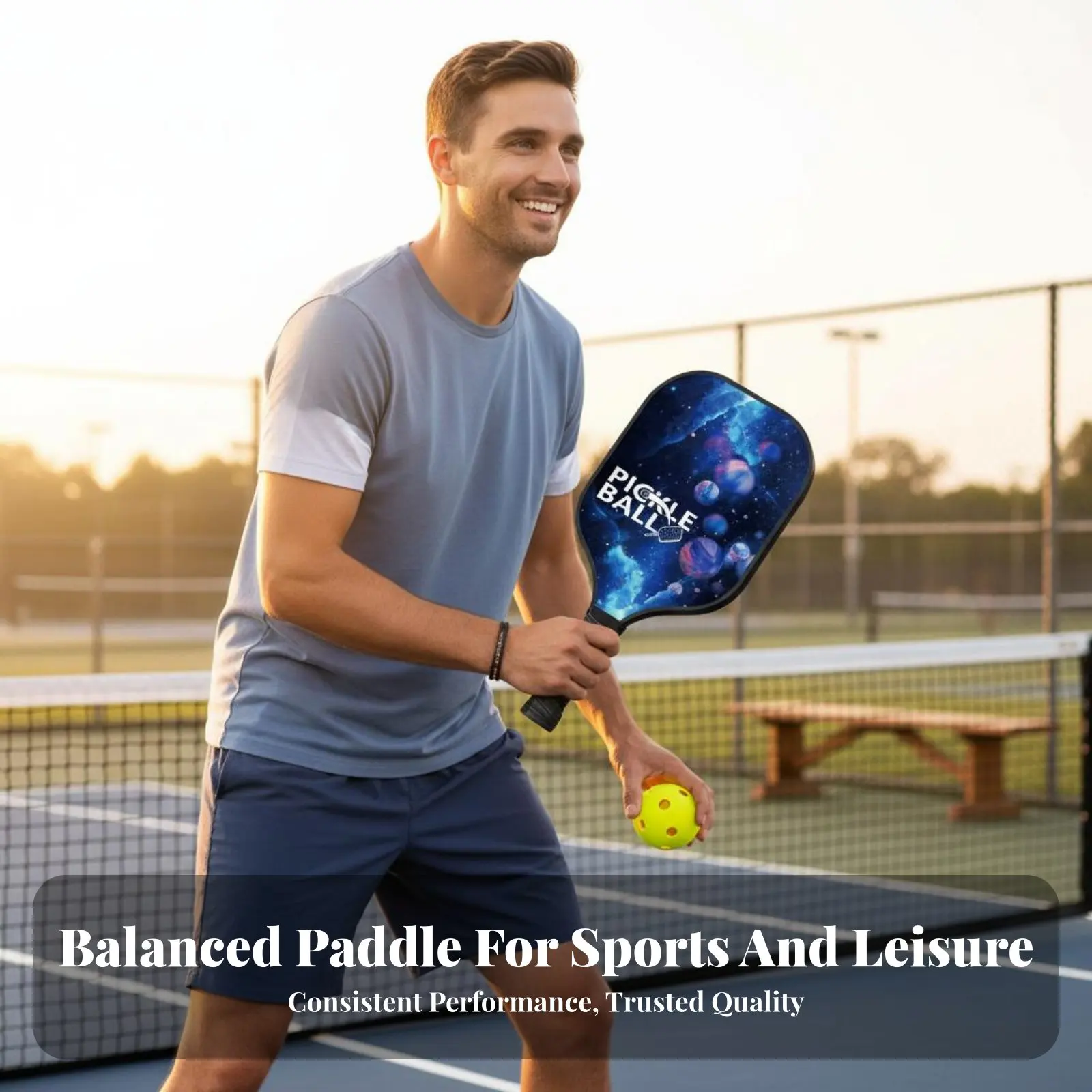 Pickleball Paddle Set Anti-Slip Grip Pickleball Paddle Sports Equipment Lightweight Sweat Absorbent for Children, Training
Pickleball Paddle Set Anti-Slip Grip Pickleball Paddle Sports Equipment Lightweight Sweat Absorbent for Children, Training