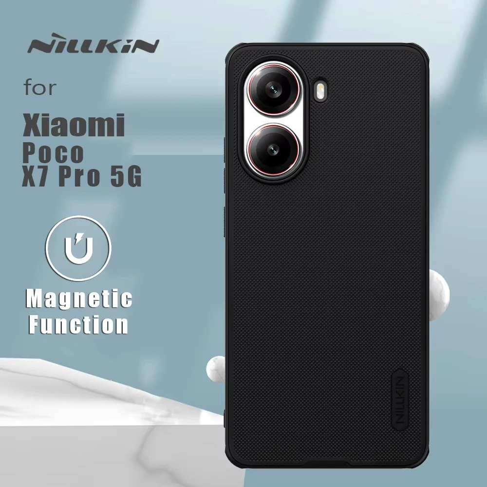 Nillkin for Xiaomi Poco X7 Pro 5G Case Super Frosted Pro 360 soft frame Magnetic Matte Back Cover
Nillkin for Xiaomi Poco X7 Pro 5G Case Super Frosted Pro 360 soft frame Magnetic Matte Back Cover