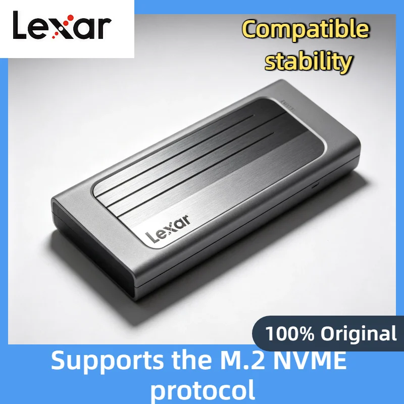 Lexar E300 M.2 SSD Enclosure USB 3.2 Gen 2 Type C External Hard Disk Case for 2230 2242 2260 2280 NVMe SSD Pro Unit
Lexar E300 M.2 SSD Enclosure USB 3.2 Gen 2 Type C External Hard Disk Case for 2230 2242 2260 2280 NVMe SSD Pro Unit