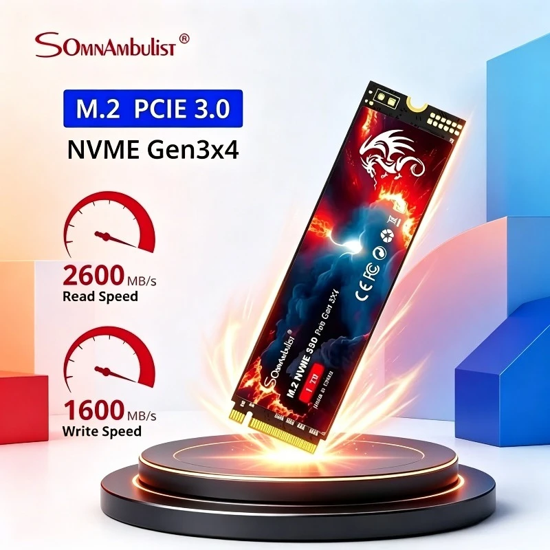 SomnAmbulist M2 NVME SSD 128GB 256GB 512GB M.2 2280 PCIe 3.0 Internal Solid State Drive For Laptop Desktop Game Console
SomnAmbulist M2 NVME SSD 128GB 256GB 512GB M.2 2280 PCIe 3.0 Internal Solid State Drive For Laptop Desktop Game Console