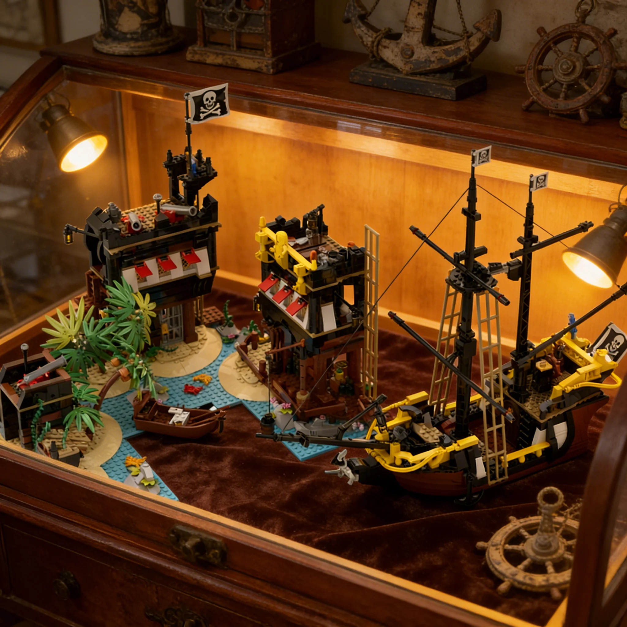 2153 детали MOC Buccaneer Cove Ideas CUUSOO: Набор строительных блоков для творчества, подарок, декор для демонстрации, сборка, премиум-класс, для взрослых и детей, настольный набор
2153 детали MOC Buccaneer Cove Ideas CUUSOO: Набор строительных блоков для творчества, подарок, декор для демонстрации, сборка, премиум-класс, для взрослых и детей, настольный набор