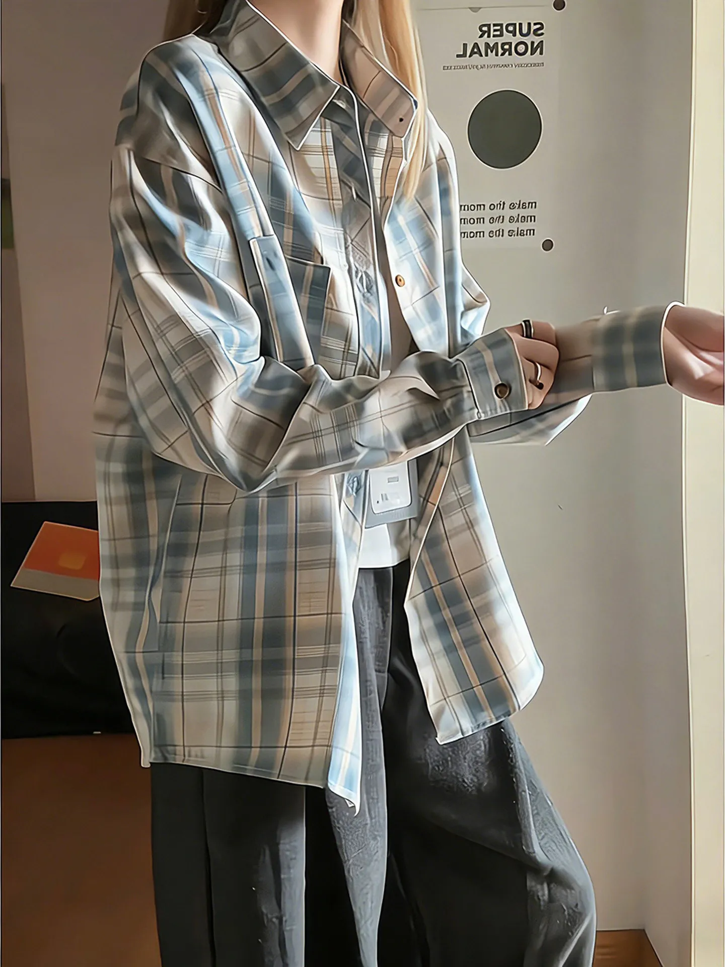 Vintage Lazy Style Plaid Long Sleeve Shirt Men's Summer Thin Outerwear Casual Loose Fit Breathable Youthful Popular Daily Wear
Vintage Lazy Style Plaid Long Sleeve Shirt Men's Summer Thin Outerwear Casual Loose Fit Breathable Youthful Popular Daily Wear