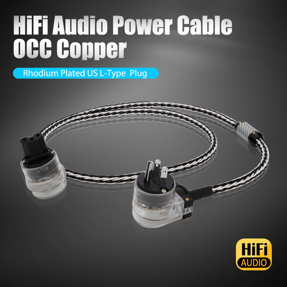 Preffair HiFi Audio Power Cord OCC Conductor Power Cord with US/EU Rhodium Plated Right Angle Connector Plug Audiophile cable
Preffair HiFi Audio Power Cord OCC Conductor Power Cord with US/EU Rhodium Plated Right Angle Connector Plug Audiophile cable
