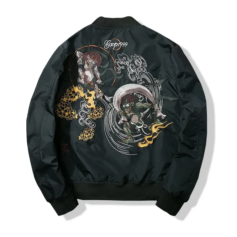 Winter Men Bomber Jacket Japanese Embroidery Jacket Men Women Couple Baseball Jacket Harajuku Streetwear Male Windbreaker Autumn
Winter Men Bomber Jacket Japanese Embroidery Jacket Men Women Couple Baseball Jacket Harajuku Streetwear Male Windbreaker Autumn