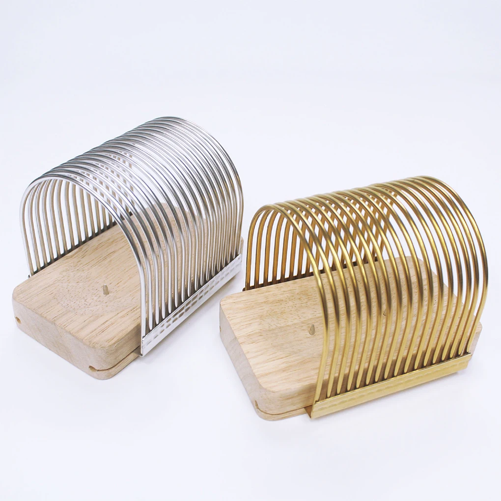High Hardness Baking Tool Slicer For Uniform Cake Cutting Wooden Seat Toast Slicer Kitchen Slicer
High Hardness Baking Tool Slicer For Uniform Cake Cutting Wooden Seat Toast Slicer Kitchen Slicer