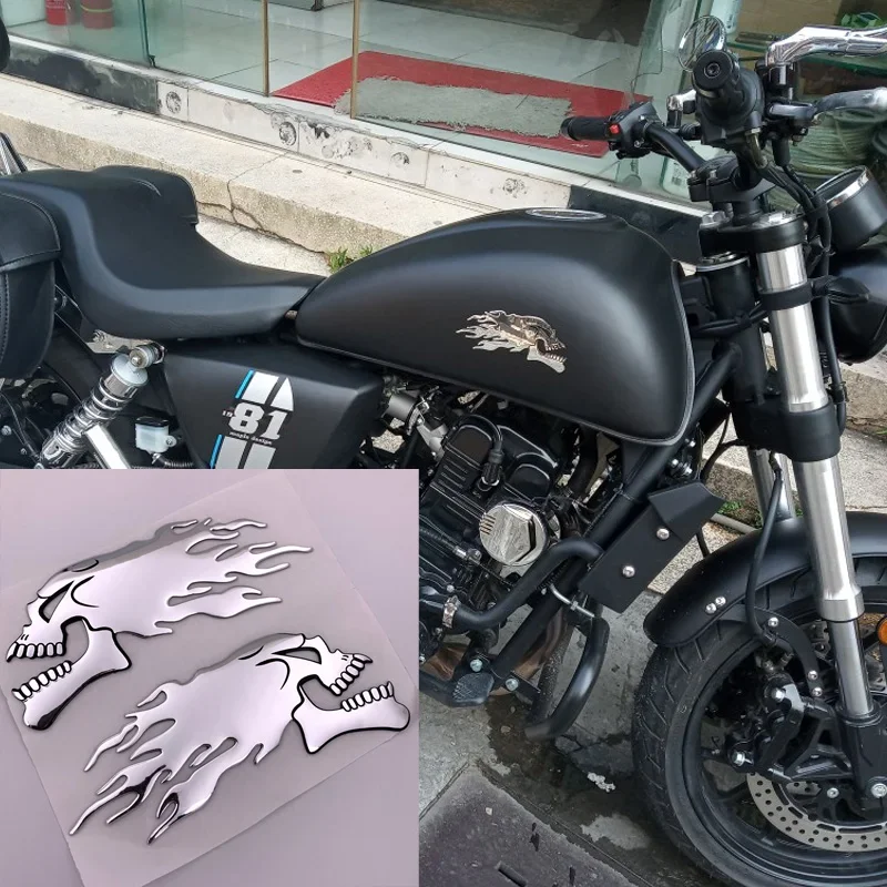 2Pcs/1Pair Halloween 3D Silver Ghost Skull Head Auto Motorcycle Car Sticker Car Styling Decoration Emblem Decals Stickers
2Pcs/1Pair Halloween 3D Silver Ghost Skull Head Auto Motorcycle Car Sticker Car Styling Decoration Emblem Decals Stickers