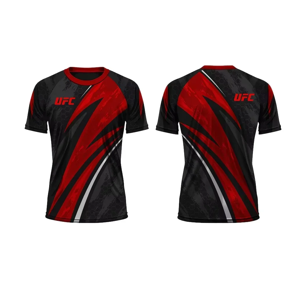 UFC 3D Printed Men's Fighting Summer New Round Neck T-shirt Women's Outdoor Sports Short Sleeved Children's Combat Top
UFC 3D Printed Men's Fighting Summer New Round Neck T-shirt Women's Outdoor Sports Short Sleeved Children's Combat Top