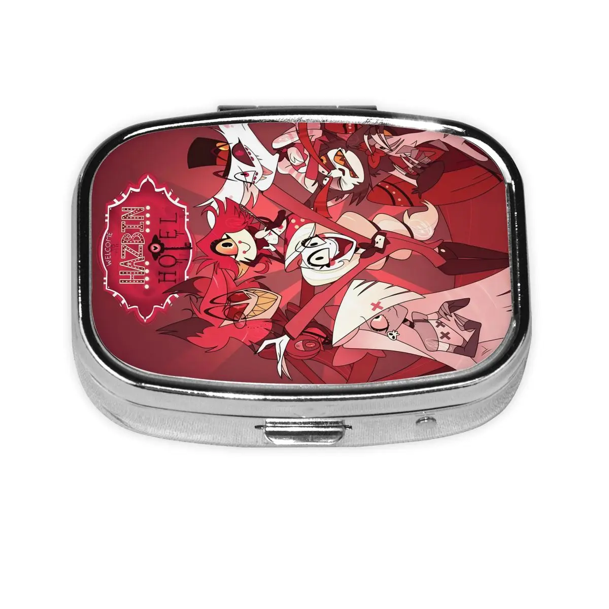 Hazbins Hotels Компактные портативные чехлы для таблеток 2 отделения Музыкальная комедия Печатный держатель для лекарств Чехол для хранения Коробка для таблеток для путешествий
Hazbins Hotels Компактные портативные чехлы для таблеток 2 отделения Музыкальная комедия Печатный держатель для лекарств Чехол для хранения Коробка для таблеток для путешествий