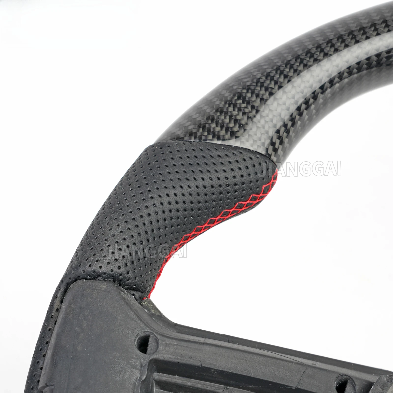 Real Carbon Fiber Steering Wheel Round Top Flat Bottom D-Type Red Stitching Position Line Fit For Ford Mustang GT 2010-2014
Real Carbon Fiber Steering Wheel Round Top Flat Bottom D-Type Red Stitching Position Line Fit For Ford Mustang GT 2010-2014