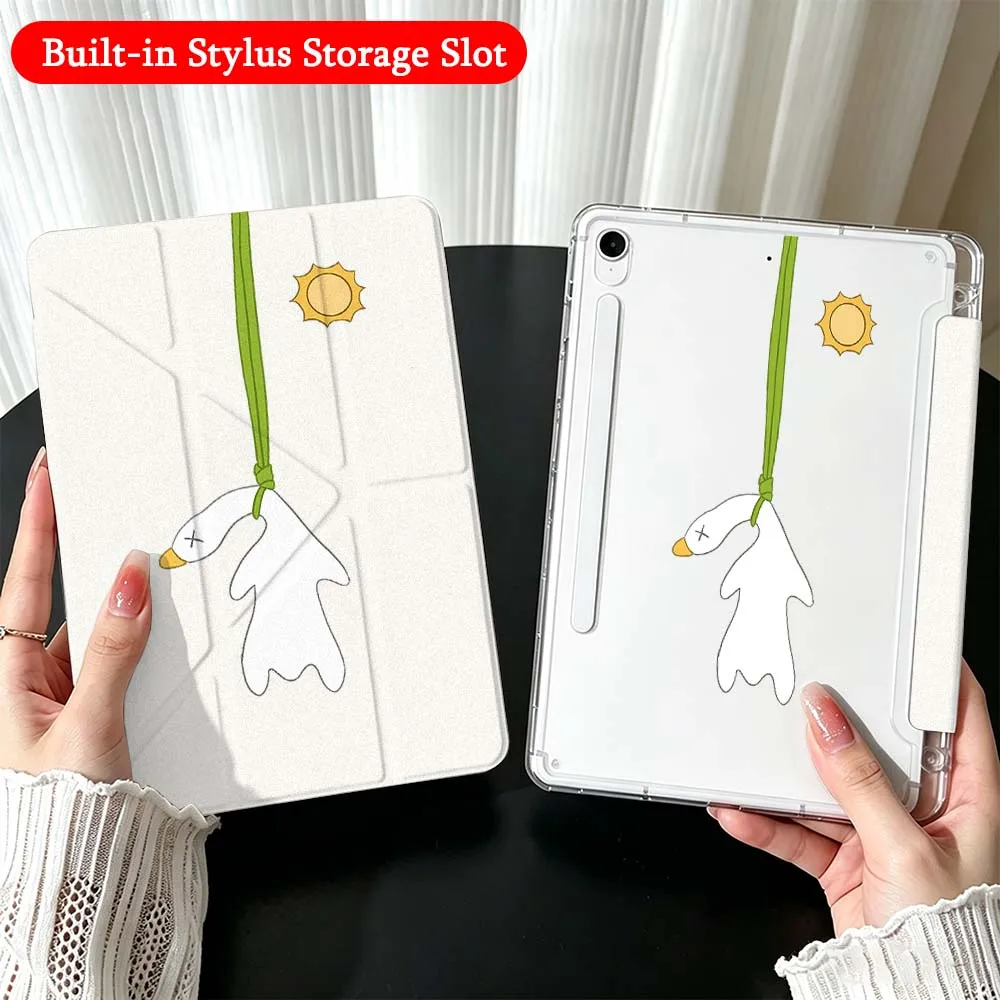 Duck Selfie Phone For Samsung Galaxy Tab A9 A8 A11 S6 S7 S8 S9 S10 FE Plus Lite Transparent Y-Shaped Folding Tablet Case
Duck Selfie Phone For Samsung Galaxy Tab A9 A8 A11 S6 S7 S8 S9 S10 FE Plus Lite Transparent Y-Shaped Folding Tablet Case