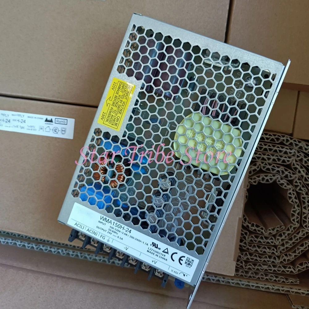 WMA150H-24 Switching Power Supply 24V 6.5A AC/DC PS (ENCLOSED TYPE) 150W, 2 Fast Ship
WMA150H-24 Switching Power Supply 24V 6.5A AC/DC PS (ENCLOSED TYPE) 150W, 2 Fast Ship