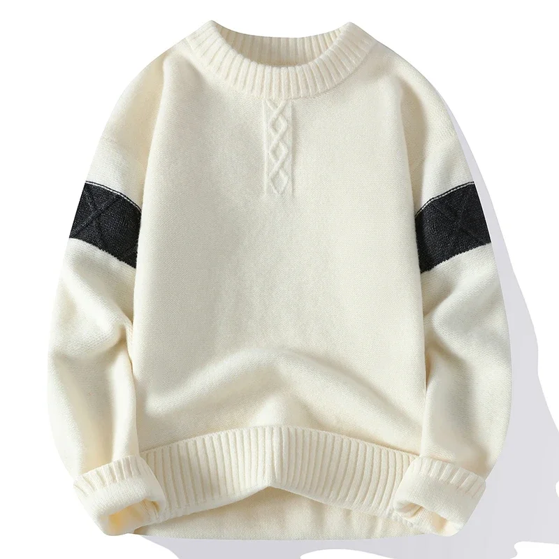 Korean Autumn Winter Fashion Warm Men's Cashmere Sweater High End Luxury Brand Knit Clothes Tops Men Christmas Sweaters Pullover
Korean Autumn Winter Fashion Warm Men's Cashmere Sweater High End Luxury Brand Knit Clothes Tops Men Christmas Sweaters Pullover