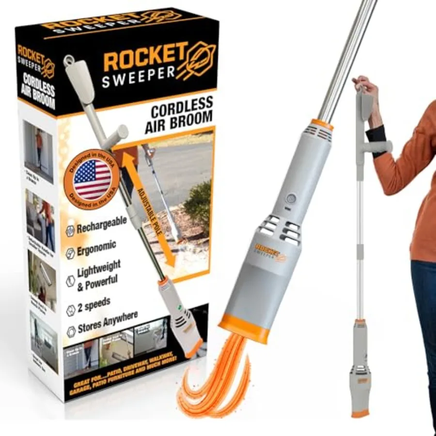 Беспроводная воздуходувка-подметальщик Rocket Sweeper – Перезаряжаемая легкая мощная подметальная машина для ухода за газонами внутри и снаружи помещений, патио, подъездных путей и газонов.
Беспроводная воздуходувка-подметальщик Rocket Sweeper – Перезаряжаемая легкая мощная подметальная машина для ухода за газонами внутри и снаружи помещений, патио, подъездных путей и газонов.