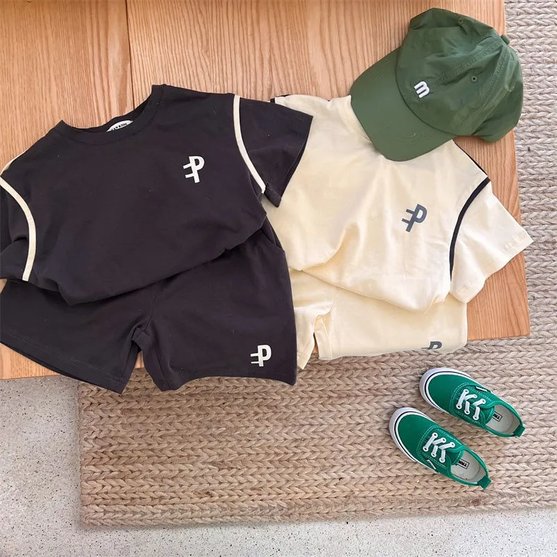 Children Clothing Set Korean Style Boys and Girls Short Sleeve Sport Suits Muslin Baby Casual Kids Simple Letter Print Two Piece
Children Clothing Set Korean Style Boys and Girls Short Sleeve Sport Suits Muslin Baby Casual Kids Simple Letter Print Two Piece