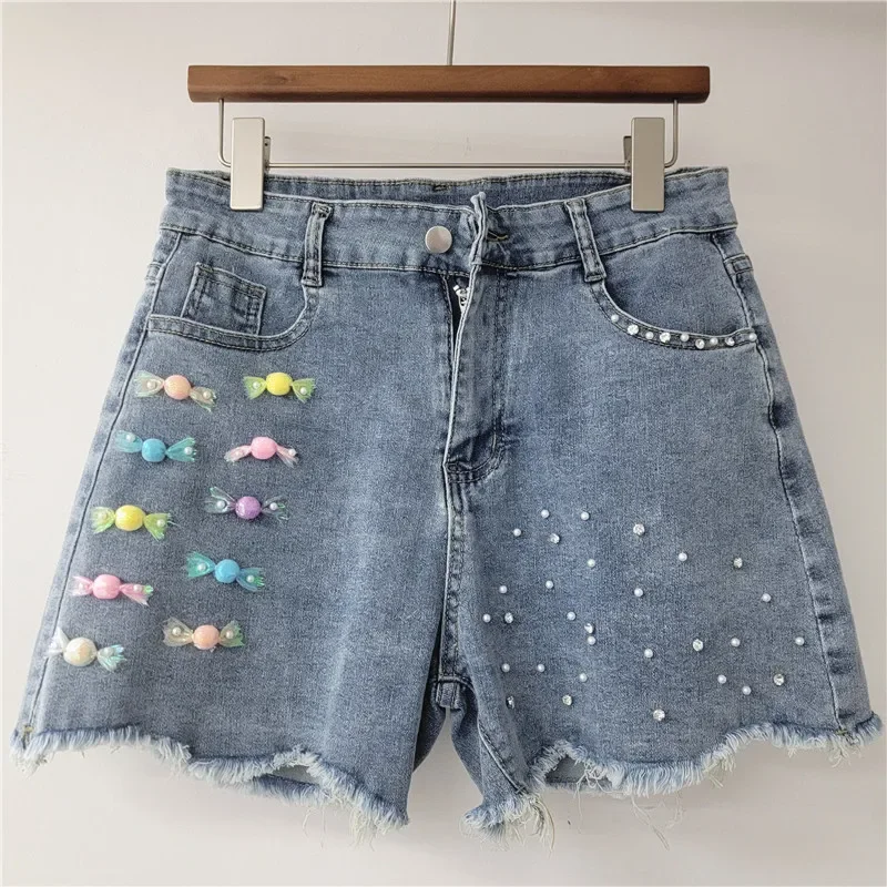 2025 New Fashion Summer Streetwear High Waist Denim Shorts 2025 New Y2k Elastic Straight Leg Pants Casual Women's Short Jeans
2025 New Fashion Summer Streetwear High Waist Denim Shorts 2025 New Y2k Elastic Straight Leg Pants Casual Women's Short Jeans