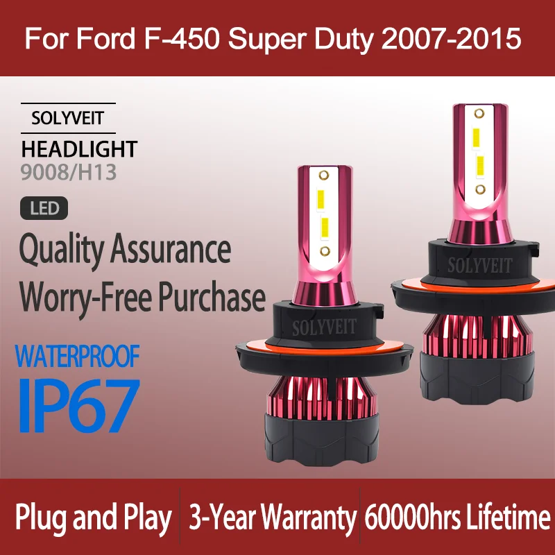 Простая установка, водонепроницаемые светодиодные фары IP67 9008 H13 для Ford F-450 Super Duty 2007-2015 годов выпуска
Простая установка, водонепроницаемые светодиодные фары IP67 9008 H13 для Ford F-450 Super Duty 2007-2015 годов выпуска