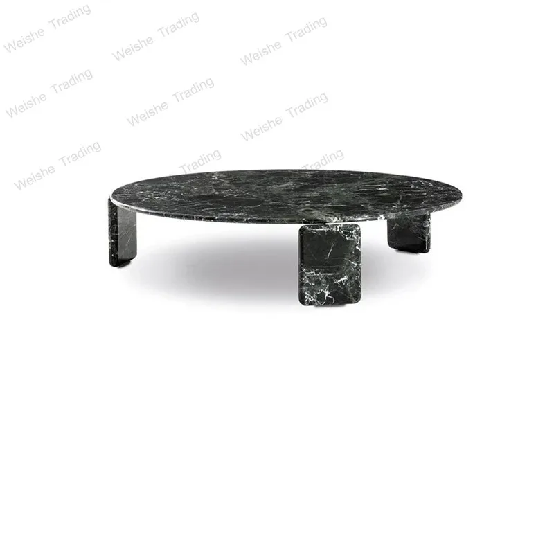 Minimalist round natural marble high-end villa living room home coffee table
Minimalist round natural marble high-end villa living room home coffee table