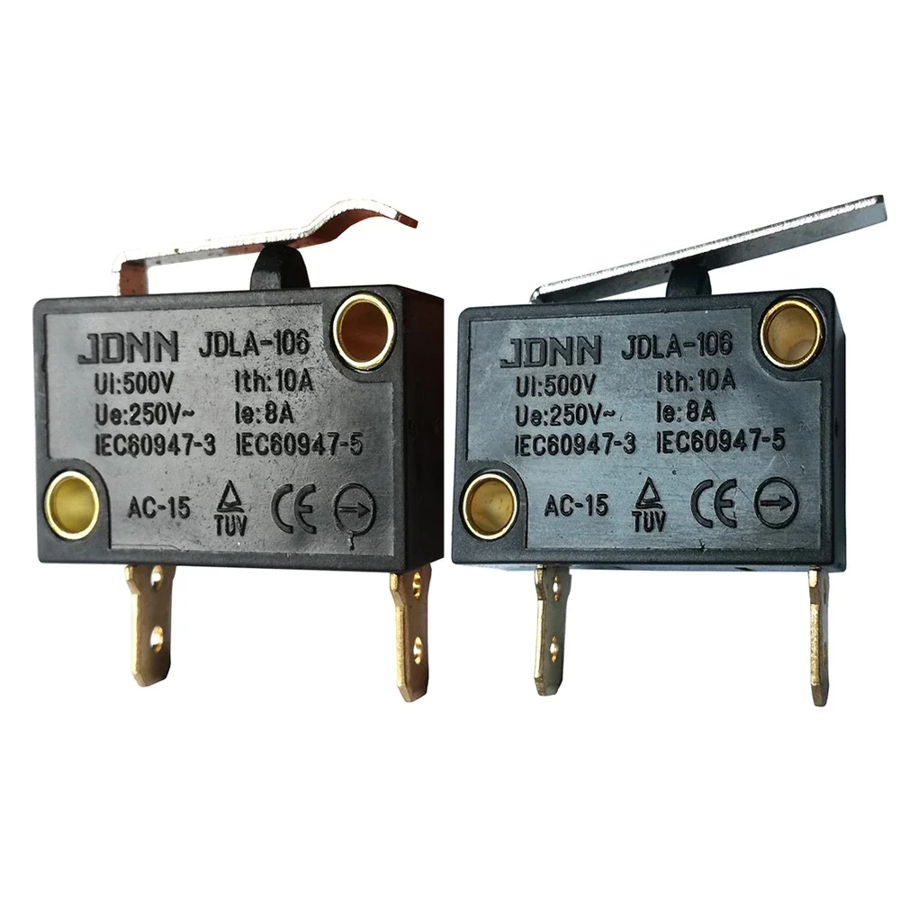 JDNN JDLA-106 Straight Long Lever Bend Long Arm Micro Switches Microswitch 80A 250V 2 Pins, 2-Pack
JDNN JDLA-106 Straight Long Lever Bend Long Arm Micro Switches Microswitch 80A 250V 2 Pins, 2-Pack