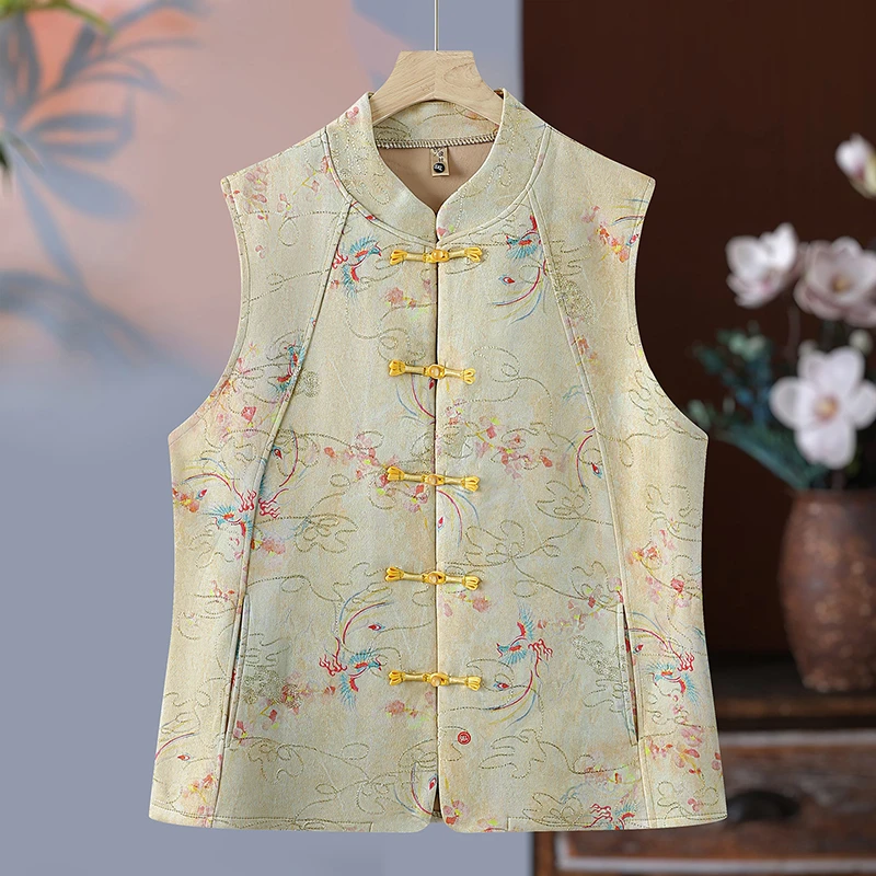 Autumn Faion Outerwear Vest for Middle-Aged And ly Women andmother Sle Warmth Polyester Fiber Button Closure Sv...
Autumn Faion Outerwear Vest for Middle-Aged And ly Women andmother Sle Warmth Polyester Fiber Button Closure Sv...