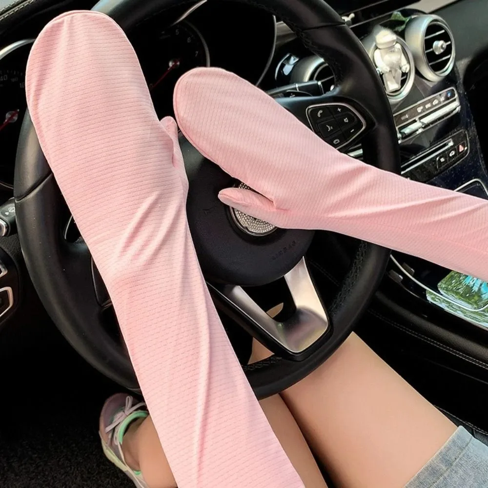 Sun Protection Solid Color Long Ice Silk Sleeves Thin Anti-UV Sunscreen Arm Covers UV Insulation Elastic Cycling Gloves Outdoor
Sun Protection Solid Color Long Ice Silk Sleeves Thin Anti-UV Sunscreen Arm Covers UV Insulation Elastic Cycling Gloves Outdoor