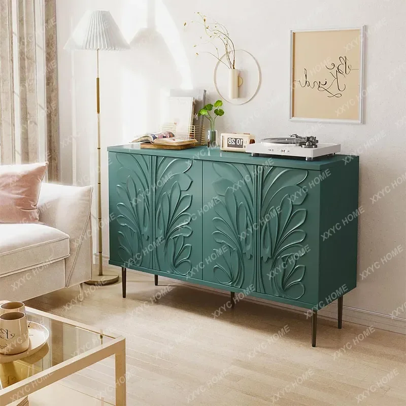 L Light Luxury Green Carved Solid Wood Porch Cabinet, Living Room Locker, Integrated Decorative Cabinet Against
L Light Luxury Green Carved Solid Wood Porch Cabinet, Living Room Locker, Integrated Decorative Cabinet Against