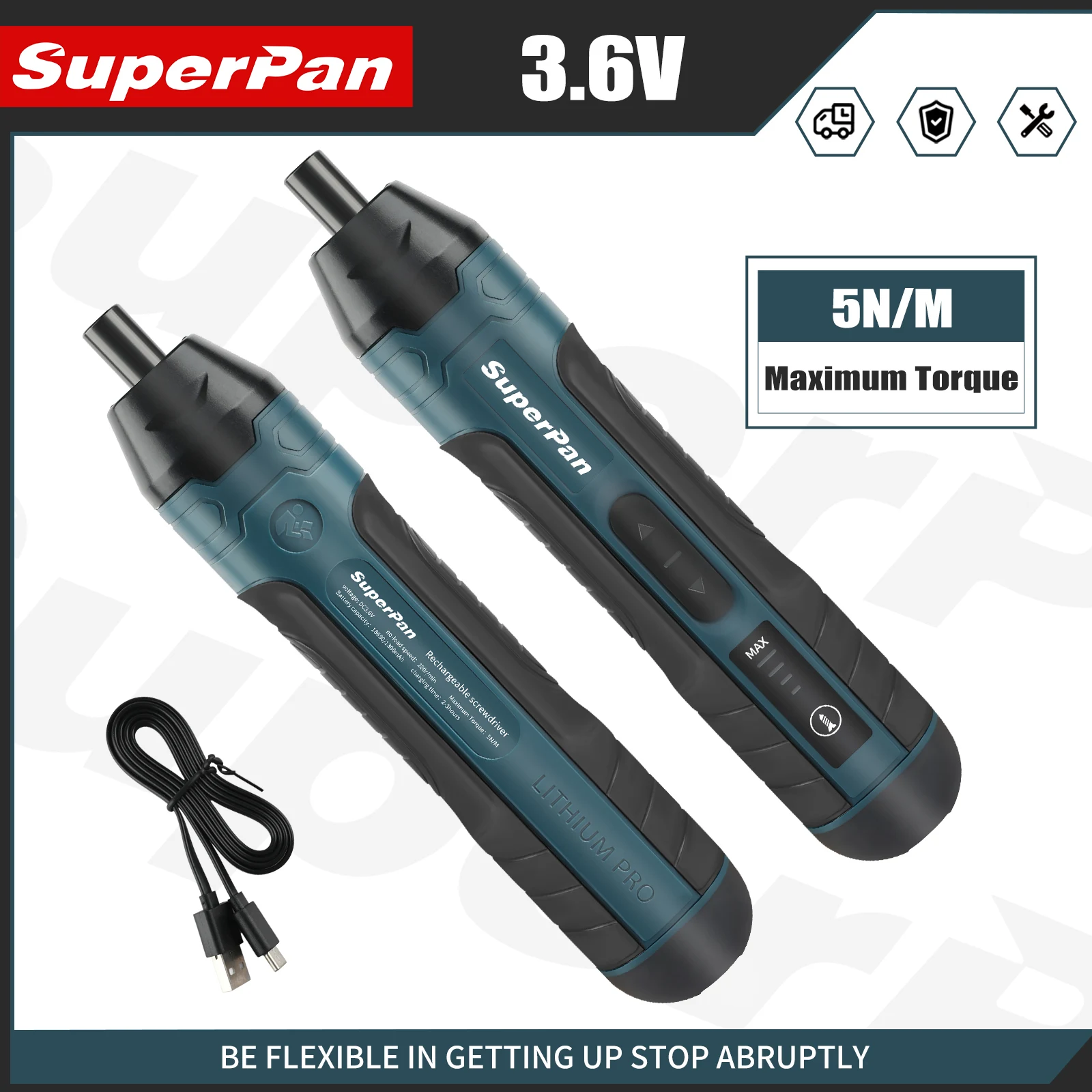 Electric Screwdriver Set USB Rechargeable 1300mAh Cordless Drill Power Tool Multifunctional Disassembly Torque DIY
Electric Screwdriver Set USB Rechargeable 1300mAh Cordless Drill Power Tool Multifunctional Disassembly Torque DIY