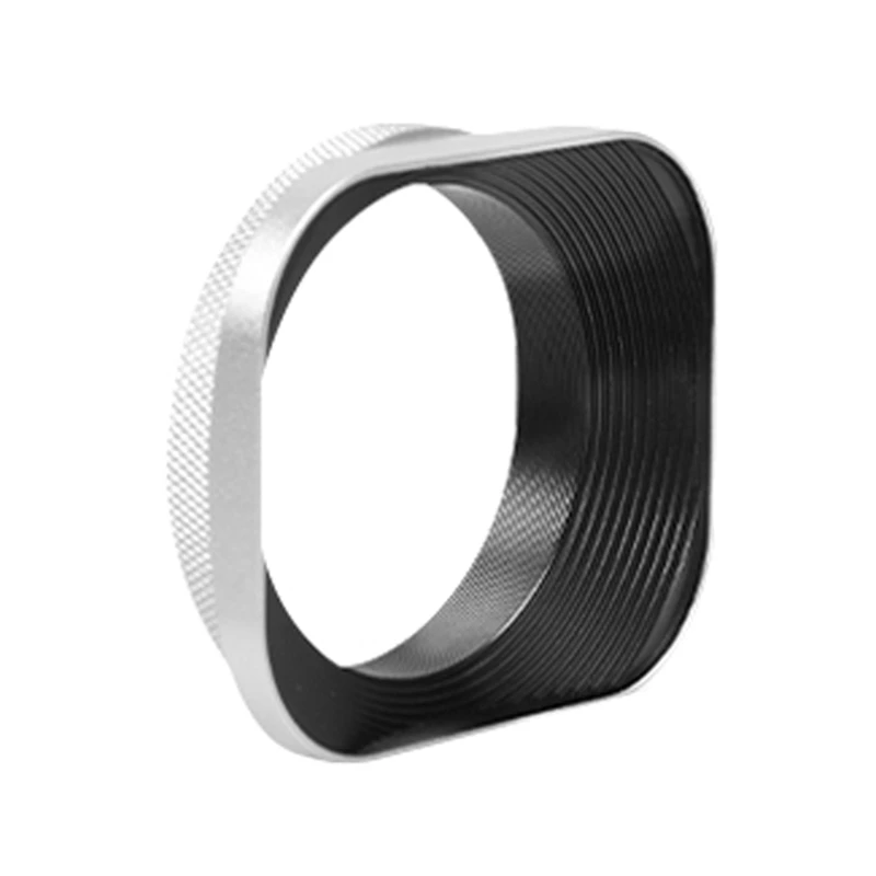 52Mm Caliber SLR Micro Single Lens Hood Square Aluminum Alloy Lens Hood For Sony, Canon, Nikon, Fujifilm Cameras Silver
52Mm Caliber SLR Micro Single Lens Hood Square Aluminum Alloy Lens Hood For Sony, Canon, Nikon, Fujifilm Cameras Silver