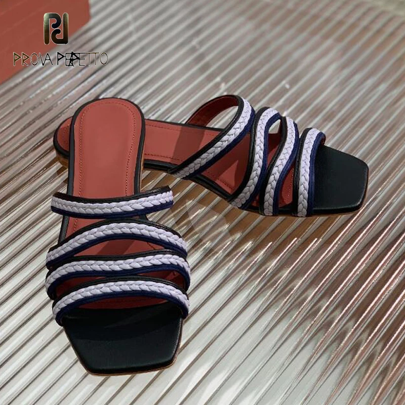 Sprightly Charming Lady Straps Summer Slides Open Toe Colorful Strap Slip on Mules Female Top Quality Brand Name New Daily Shoe
Sprightly Charming Lady Straps Summer Slides Open Toe Colorful Strap Slip on Mules Female Top Quality Brand Name New Daily Shoe