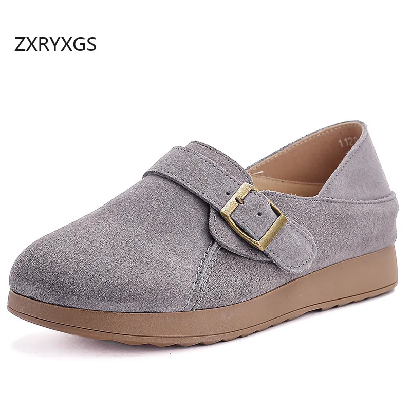 ZXRYXGS Hot Selling Matte Cowhide Flat Shoes 2025 Autumn Round Toe Comfortable Women Genuine Leather Shoes Casual Trendy Shoes
ZXRYXGS Hot Selling Matte Cowhide Flat Shoes 2025 Autumn Round Toe Comfortable Women Genuine Leather Shoes Casual Trendy Shoes