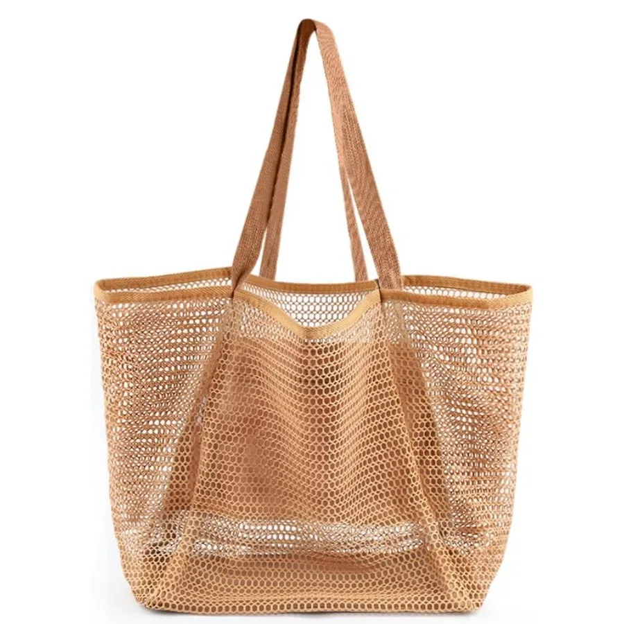HOHOM Beach Bags for Women, Summer Travel Mesh Tote Bag with Large Inner Pocket, Sandproof Woven Shoulder Handbag
HOHOM Beach Bags for Women, Summer Travel Mesh Tote Bag with Large Inner Pocket, Sandproof Woven Shoulder Handbag