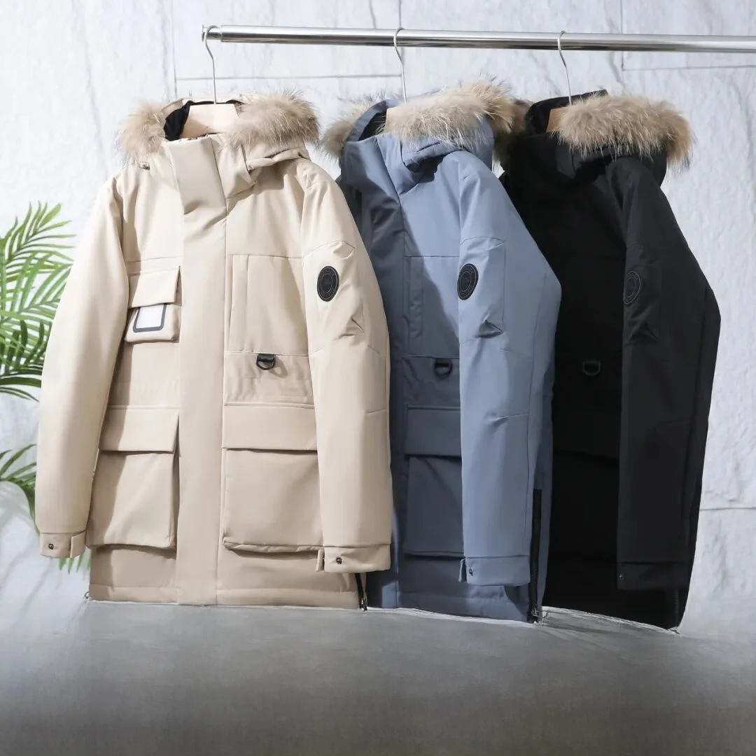 Windproof Bla Tech Heat Reflection down Jaet Men's Women's Large Fur Collar Du down Coat Casual Sle Regular Fit
Windproof Bla Tech Heat Reflection down Jaet Men's Women's Large Fur Collar Du down Coat Casual Sle Regular Fit