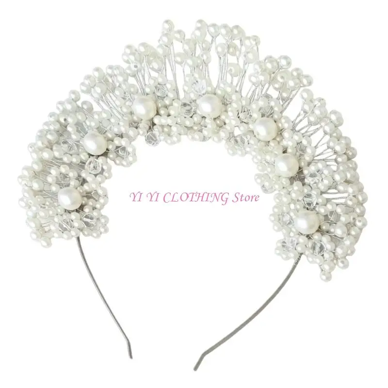 N5KF Pearls Flower Headpiece Bridal Hair Accessory Perfect for Women Special Occasions
N5KF Pearls Flower Headpiece Bridal Hair Accessory Perfect for Women Special Occasions