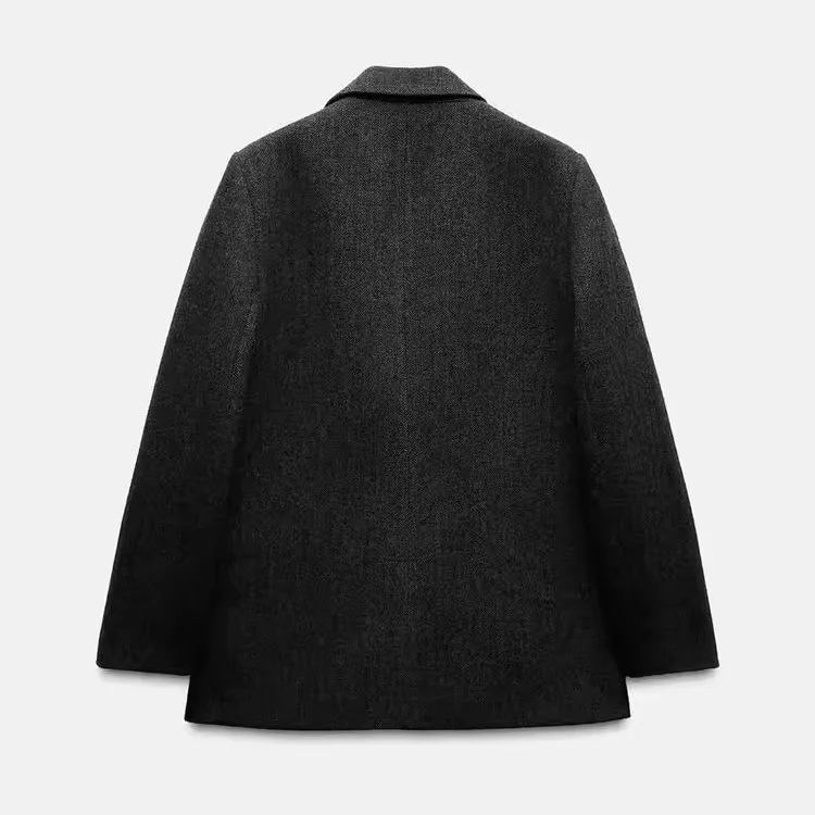 Autumn Winter New Women's Suit Jaet Mixed Fabric Long Sve Notch Collar Straight Cut Outerwear Commute Sle Regular Fit
Autumn Winter New Women's Suit Jaet Mixed Fabric Long Sve Notch Collar Straight Cut Outerwear Commute Sle Regular Fit