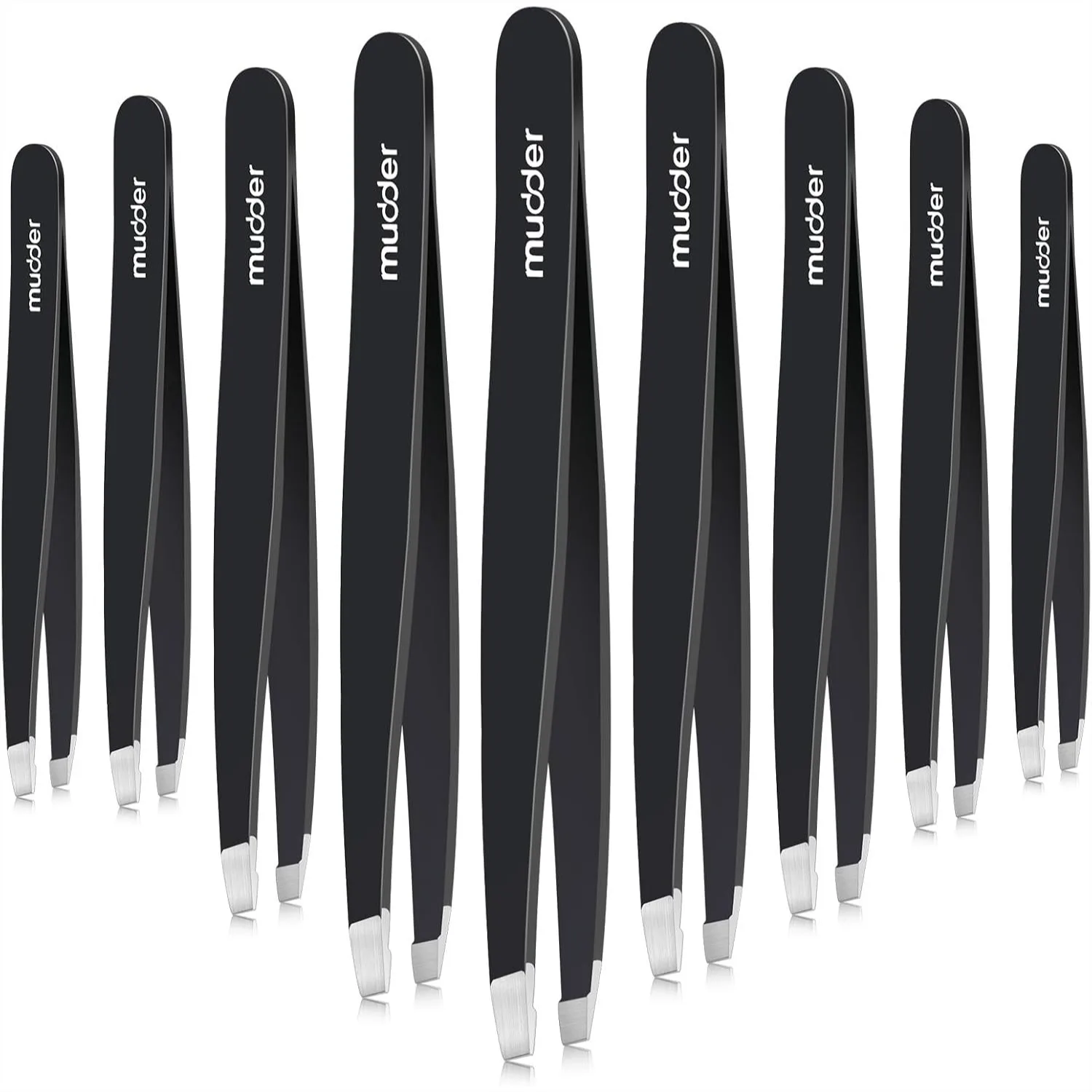 Stainless Steel Slanted Tip Tweezers Set, 12 Pack Eyebrow Tweezers for Facial Hair, Bulk Tweezers for Men and Women
Stainless Steel Slanted Tip Tweezers Set, 12 Pack Eyebrow Tweezers for Facial Hair, Bulk Tweezers for Men and Women