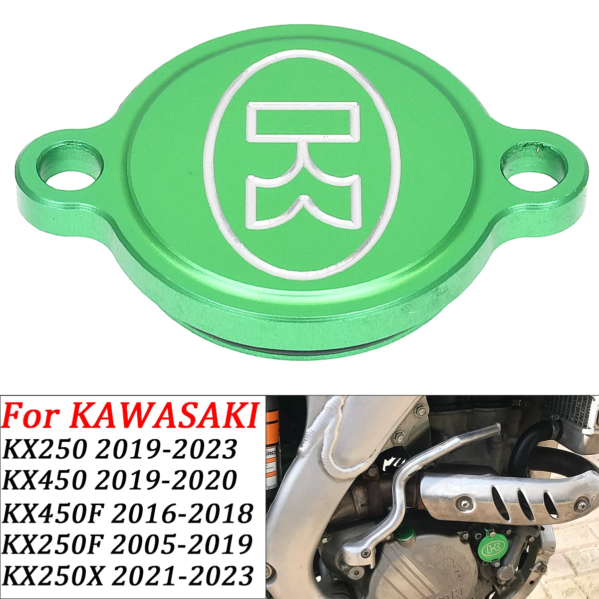 Motorcycle Billet Oil Filter Cover Cap For Kawasaki KX 250 KX 250X KX 250F KX450F KX450 2005-2019 2023 MX Enduro Dirt Pit Bike
Motorcycle Billet Oil Filter Cover Cap For Kawasaki KX 250 KX 250X KX 250F KX450F KX450 2005-2019 2023 MX Enduro Dirt Pit Bike