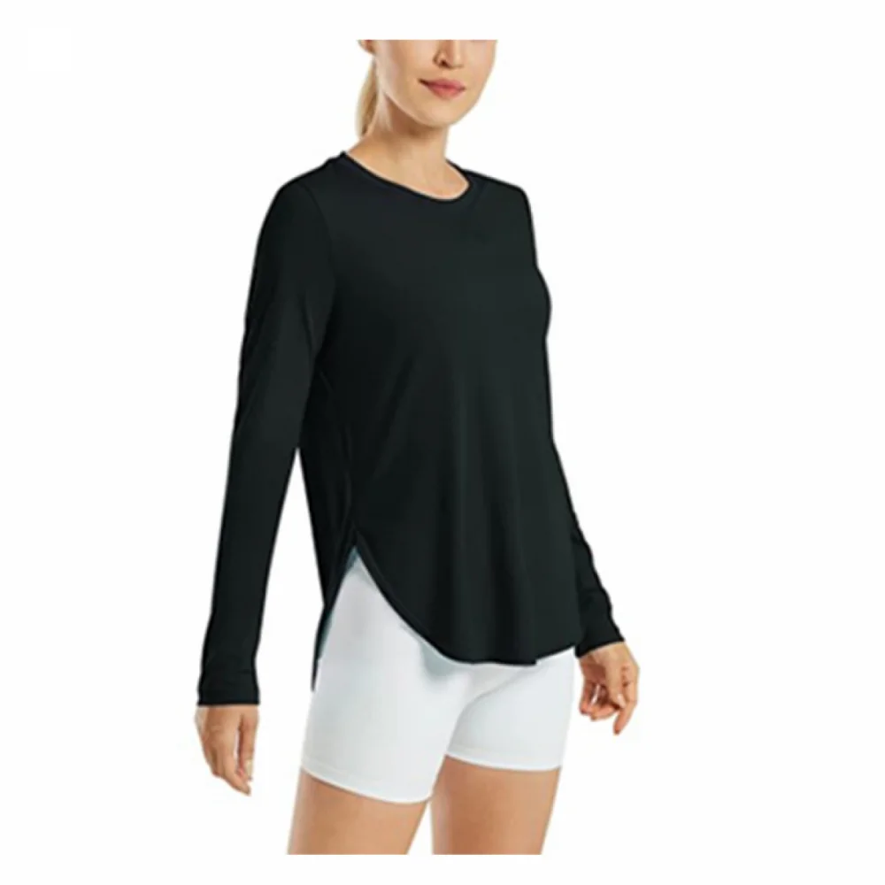 Women's UPF 50 UV Protective Shirt Long Sleeve Workout Sun Protection Shirt Outdoor Gym Hiking Top Quick Dry Lightweight Top 
Women's UPF 50 UV Protective Shirt Long Sleeve Workout Sun Protection Shirt Outdoor Gym Hiking Top Quick Dry Lightweight Top