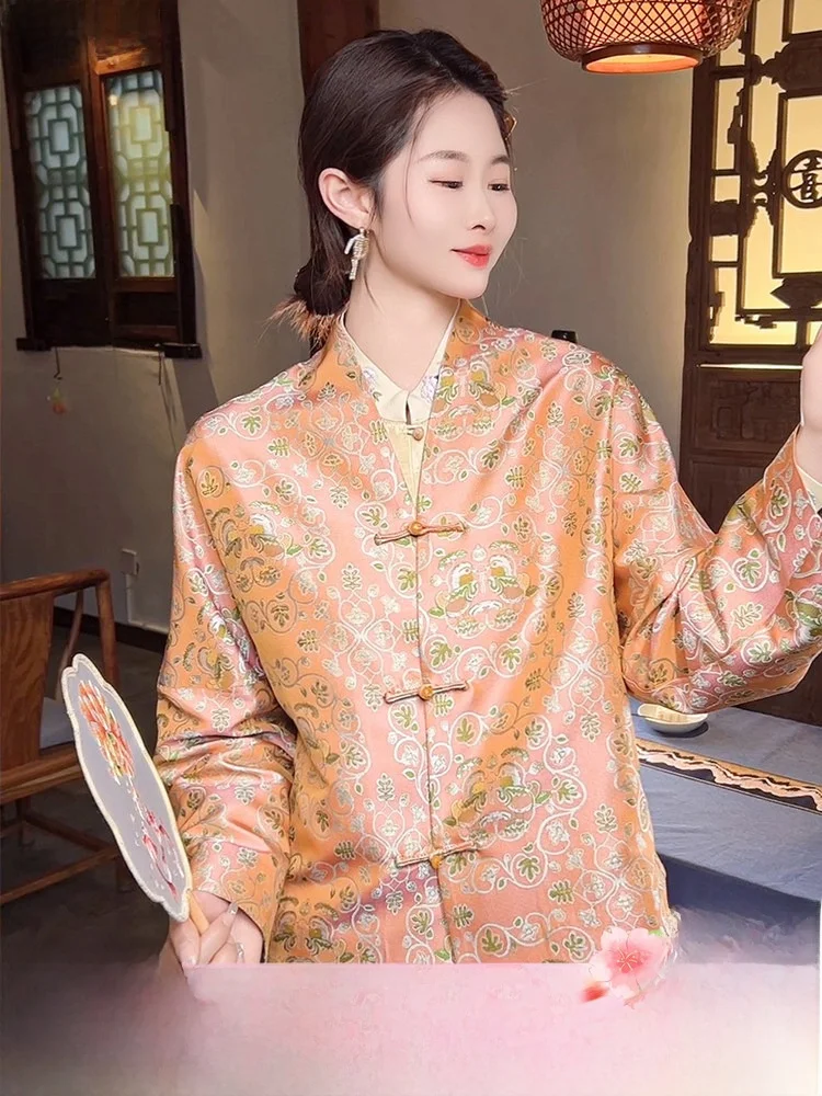 Ранняя весна, высококачественный новый китайский женский шелковый тюнет, традиционная ручная песня, 00% натуральный шелк, модный шелковый топ
Ранняя весна, высококачественный новый китайский женский шелковый тюнет, традиционная ручная песня, 00% натуральный шелк, модный шелковый топ