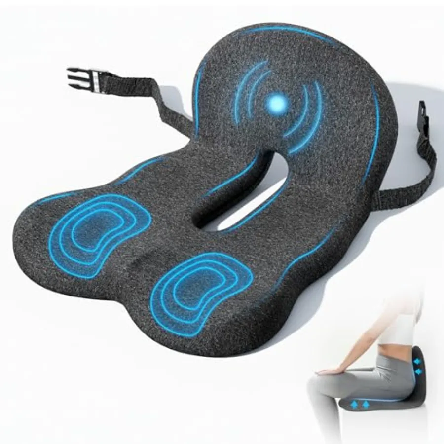 Seat Cushion, Seat Cushions for Office Chair, Ergonomic Coccyx Cushion, Breathable Non-Slip Memory Foam Pad for Long Sitting, G
Seat Cushion, Seat Cushions for Office Chair, Ergonomic Coccyx Cushion, Breathable Non-Slip Memory Foam Pad for Long Sitting, G