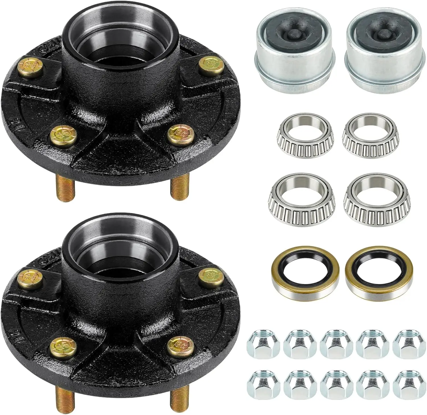 5-Hole Idler Hub Kit for 3,500 lb Axles, Replacement Trailer Brake Drum Assembly Set of 2
5-Hole Idler Hub Kit for 3,500 lb Axles, Replacement Trailer Brake Drum Assembly Set of 2